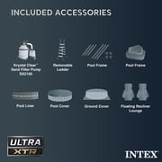 INTEX 20ft x 48in Ultra XTR Above Ground Swimming Pool, Floats (2 Pack), Inflatable Cooler