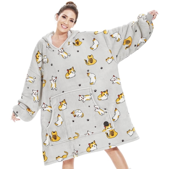 Sudadera portátil con capucha THREE POODLE para mujeres y hombres