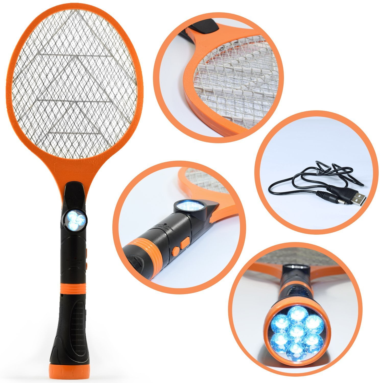 Bug Fly Mosquito Electric Zapper USB Rechargeable Electronic Insect
