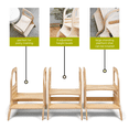 thumbnail image 2 of Ette Tete • Adjustable height step stool for potty training MIIMO®• Montessori inspired, wooden, 2 of 10