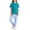 Black, Light Blue, variant on Mifsaly Kids Girls 2 Piece Summer Casual Set Short Sleeve Crewneck T-Shirt and Jogger Sweatpants Breathable Cotton Sport Matching Lounge Outfits 9-10 Years