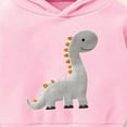 thumbnail image 5 of Ccpelsie Toddler Baby Boys Hooded Sweatshirt Fleece Pullover Long Sleeve Casual Hoodies Fall Winter Clothes for Kids(Pink,2-3 Years), 5 of 7