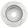 thumbnail image 5 of TRQ Front and Rear Performance Brake Rotors Set Premium G-Coated Cross Drilled & Slotted Fits Select 1965-1982 Chevrolet Corvette, 5 of 8