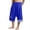 Blue, variant on Men's Japanese Style Pants, Traditional Kimono Inspired Wide Leg Trousers, Asian Linen Cropped Pants for Summer, Loose Comfortable Lounge Or Cultural Wear, Unique Fashion