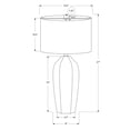 thumbnail image 5 of Noaman 27" Cream Ceramic Table Lamp with Ivory Linen Shade, 3-Way Rotary Switch, Modern Lighting for Living Room, Bedroom, or Office, 5 of 7