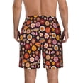 thumbnail image 3 of Disketp Men'S Swim Trunks Hawaiian Breathable Surf Beach Swimsuits Mesh Lining Beach Shorts With Pockets-70s Groovy Hippie Retro, 3 of 9