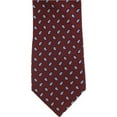 thumbnail image 4 of Club Room Mens Tossed Pines Self-tied Necktie, Red, One Size, 4 of 4