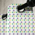 thumbnail image 3 of Ambesonne Mardi Gras Grommet Curtain, Carnival Lily Flower, 50" x 72", Green Yellow Purple, 3 of 6