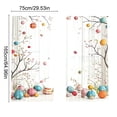 thumbnail image 3 of Easter Themed Blackout Curtain, Colorful Egg Floral Pattern Drape, Living Room Bedroom Window Decor, Festive Privacy Curtain for Home Holiday Party Decoration, 3 of 6