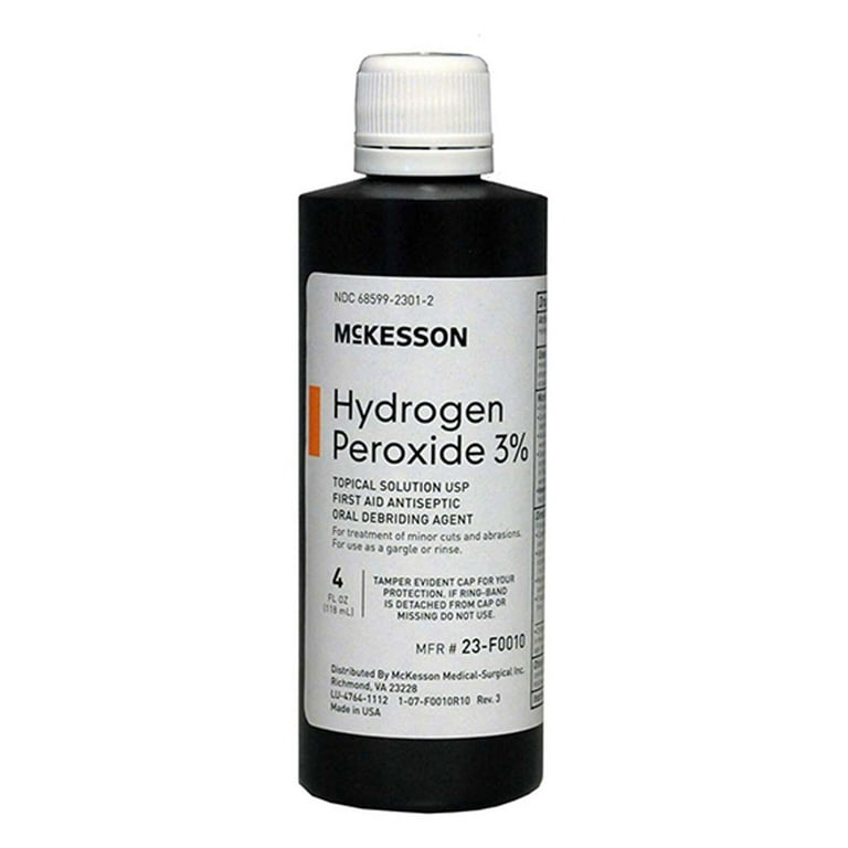 Mckesson 23-F0010 Hydrogen Peroxide 3% 4 oz Bottle (Each