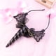 thumbnail image 5 of 2 uds diadema de unicornio con orejas de gato, diadema de encaje para mujeres y niñas, diadema roja para el pelo, accesorios para el cabello para fiesta de Halloween, Cosplay, Navidad, 5 of 5