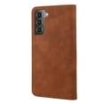 thumbnail image 3 of Feishell for Samsung Galaxy S22 5G Wallet Case,Shockproof Ultra Thin Premium PU Leather Magnetic Closure Card Slots Cash Pocket TPU Bumper Shock Absorbing Flip Kickstand Phone Cover,Brown, 3 of 10