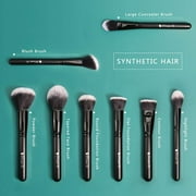 DUcare 27 Pc Makeup Brush Set - Wood, Black