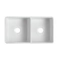 thumbnail image 4 of Double Bowl Kitchen Sink - 33 Inch Fireclay Deep Apron Front Kitchen Sink - Premium Double Bowl Sinks for Home, Farmhouse (Grid & Strainer Included), 4 of 12