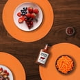 thumbnail image 5 of Round Braided Placemats Set of 6 Table Mats for Dining Tables Woven Washable Non-Slip Place mats 15 inch for Fall Decor(Orange,6pcs), 5 of 6