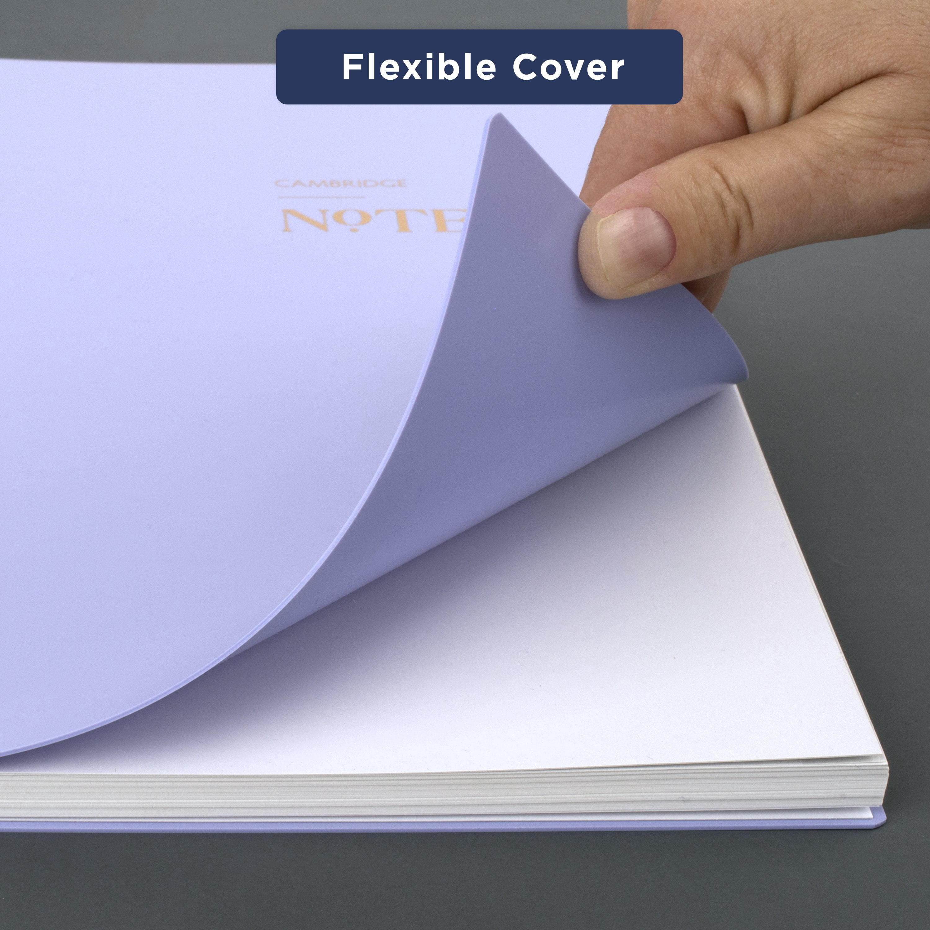 Cambridge WorkStyle Wirebound Notebook, 80 Sheets, Lavender, Large, 8.25" x 11.75" (1606P-409-19)