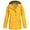 Yellow, variant on Women Jacket Women Solid Rain Jacket Outdoor Plus Size Waterproof Hooded Raincoat Windproof Running Jackets for Women on Clearance