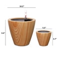 thumbnail image 4 of 2-Pack 10 in. Light Wood Plastic Self-watering Planter Pot, 4 of 12
