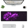 thumbnail image 2 of Purple Rose Gaming Mouse Pad Large XL Desk Mat Long Extended Pads Big Mousepad for Home Office Decor Accessories, 2 of 6
