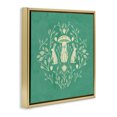 thumbnail image 3 of Stupell Industries Bohemian Floral Herbs with Rabbits Gold Floating Frame Canvas Art, 25 x 25, by Katie O'Shea, 3 of 8