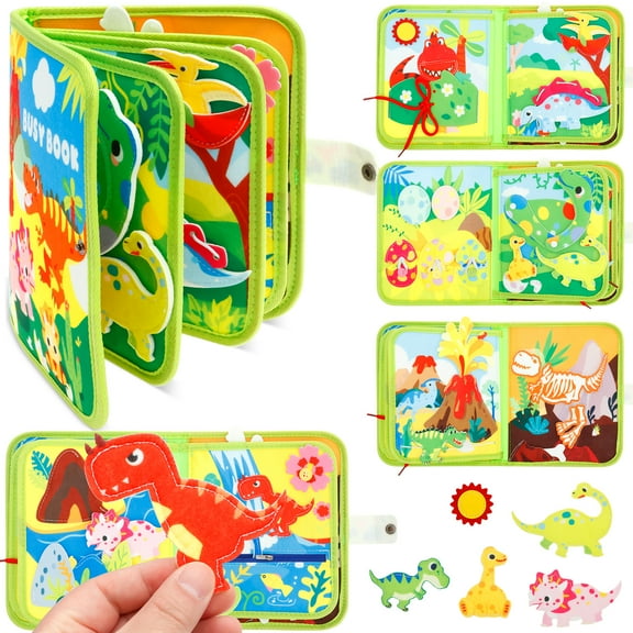 Toddler Board Book Toy Set Safe Soft Toddler Traveling Toy Help Cultivating Educational Activity Developing Book for Kid