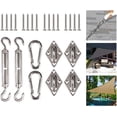 thumbnail image 5 of Shade Sail Hardware Kit, Heavy Sunshade Sail Stainless Steel Hardware Kit for Garden Outdoor Triangle Square Rectangle Sunshade Sail Installation, 5 of 5