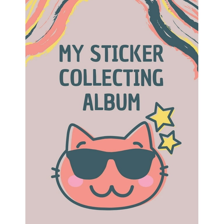 My Sticker Album: Blank Sticker Book - Blank Sticker Collecting Album for  Kids A