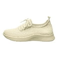 thumbnail image 6 of Rokment Womens Orthopedic Running Walking Tennis Shoes Breathable Mesh Comfortable Arch Support Memory Foam Orthotic Nursing Non Slip Work Sneakers Beige Size 6, 6 of 7