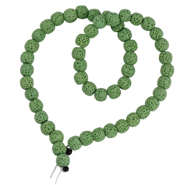 1 pieza de espaciador de piedra preciosa pulida, Verde claro