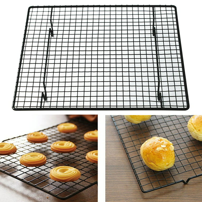 Stainless Steel Wire Grid Cooling Cake Food Rack Oven Safe Kitchen Baking  Pizza Bread Barbecue Holder