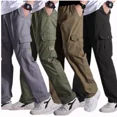 thumbnail image 2 of Jogger Cargo Gabardina Para Hombre Pantalón Casual, 2 of 6