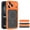 Orange, variant on TECH CIRCLE for iPhone 16 Plus Case, Perforated Mesh-Style Back, Built-in Magnetic Ring,  Camera Lens Protector, Compatible with MagSafe, Heat Dissipation Lightweight Slim Basic Case, Dark Blue