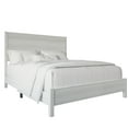 thumbnail image 2 of Castle Place Modern Full Wooden Bed, Light Grey, 2 of 7