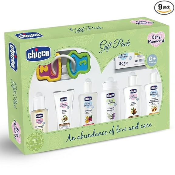 Chicco Baby Moments Delight Set Green, Gift Set for Babies, 0m 