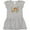AC-Heather Grey, variant on Inktastic Sloth Cute Girls Flowered Girls Toddler Dress