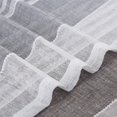 thumbnail image 5 of Kitchen Window Curtain Valance, Boucle Splicing Stripe Window Treatment Sheer Valances Cafe Curtains, Farmhouse Linen Textured Rod Pocket Kitchen Valance Curtains W54" x L15" Dark Grey/Light Grey, 5 of 6