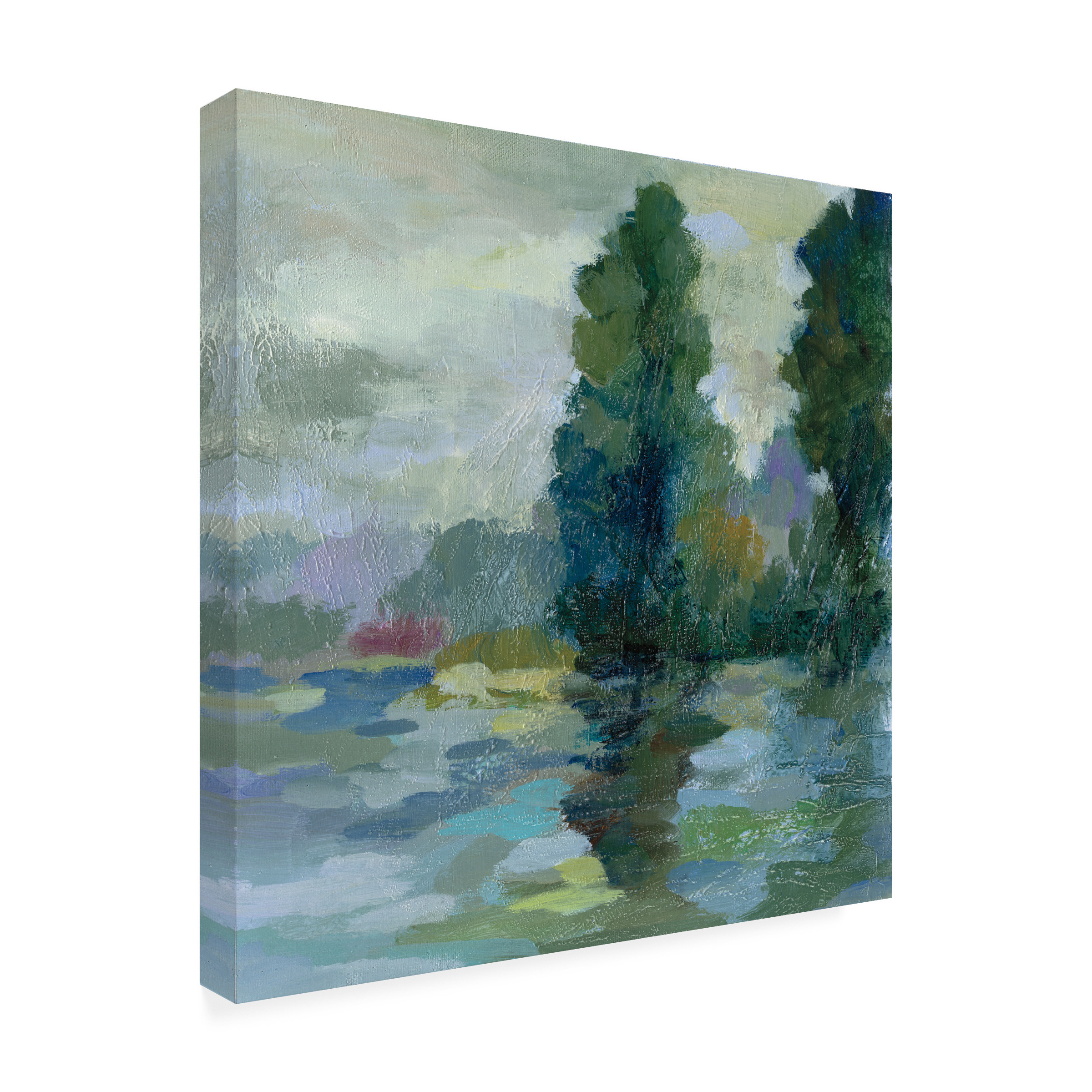 Trademark Fine Art 'Sunrise at the Lake II' Canvas Art by Silvia Vassileva