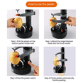 thumbnail image 4 of Automatic Rotating Apple Peeler Multifunction Stainless Steel Fruit Vegetable Potato Peeling Machine for Home Kitchen, 4 of 5