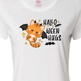 thumbnail image 4 of Inktastic Halloween Hugs with Cute Vampire Cat Bat Women's T-Shirt, 4 of 5
