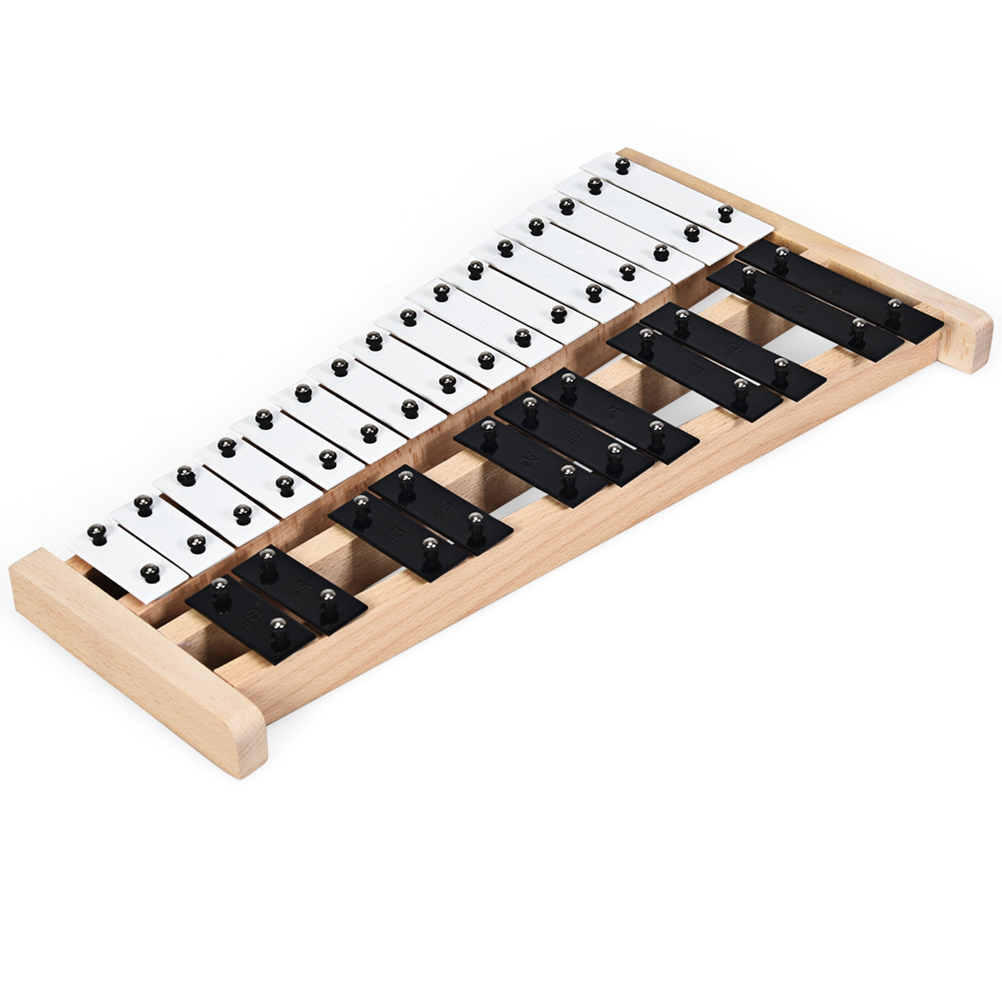 Topbuy 27-Note Foldable Glockenspiel Xylophone Instrument with 2 Rubber Mallets