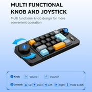 Double Scroll Wheel Mechanical Keyboard 19 Key Small Keypad Color Backlits Programmable Joystick Hot Swappable Switches