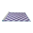 thumbnail image 2 of Ahgly Company Machine Washable Indoor Square Abstract Blue Contemporary Area Rugs, 5' Square, 2 of 4