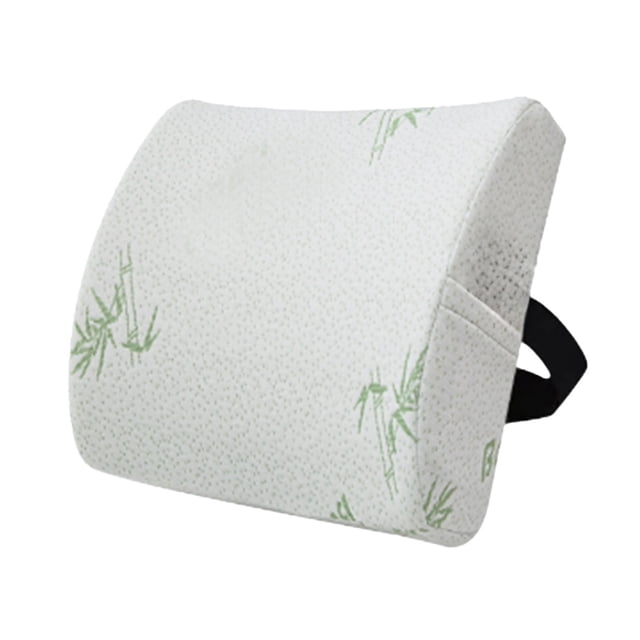 Lumbar Support Pillow For Office Chair With Memory Foam Core And Breathable Mesh Cover 32 cm x 34 cm x 12 cm