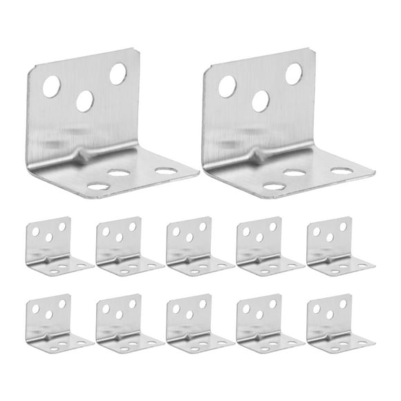 12pcs Table Top Fastener Right Angle Corner Bracket Shelf Bracket Shelf Fixing Bracket
