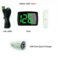 thumbnail image 2 of Car Headup Display KM/H MPH GPS Digital Speedometer with LED Large Font Display Car Charge Adapter for Car Truck SUV Motorcycle, 2 of 7