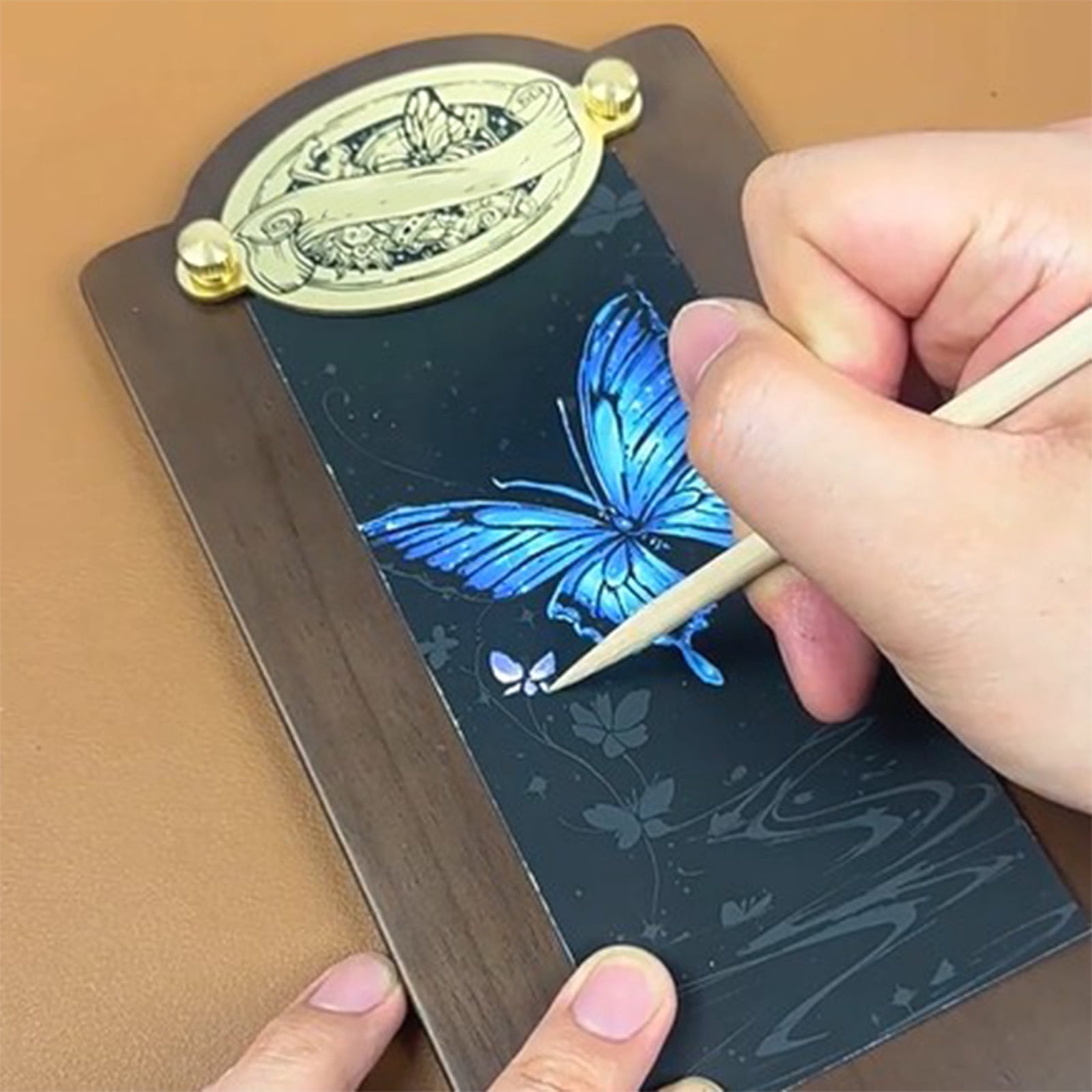 YiJuHui 24pcs Scratch Art for Adults -Glow in The Dark Scratch Craft Kit (12 Sheets) DIY Foil Engraving Art Set Stress Relief Gift for Craft Lovers Creative Scratch Art Home Decor