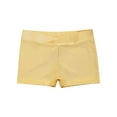 thumbnail image 3 of Nyeemya Girls Volleyball Shorts for Gymnastics Dance Athletics Spandex Kids Team Sports Short Pants Yellow 7-8, 3 of 7