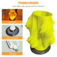 thumbnail image 2 of Flower Arrangement Vase Night Light 3 Colors Dimmable Lighting Ornament Crafts, 2 of 6