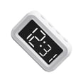 thumbnail image 2 of Maytalsory Réveil Numérique Moderne à DEL avec Horloge Numérique Silencieuse Intemporelle Blanc, 2 of 6