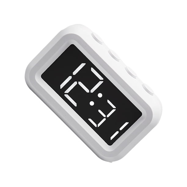 Cateissary Reloj electrónico de estilo único con construcción duradera Reloj despertador digital LED Relojes digitales Muebles de oficina en casa blanco